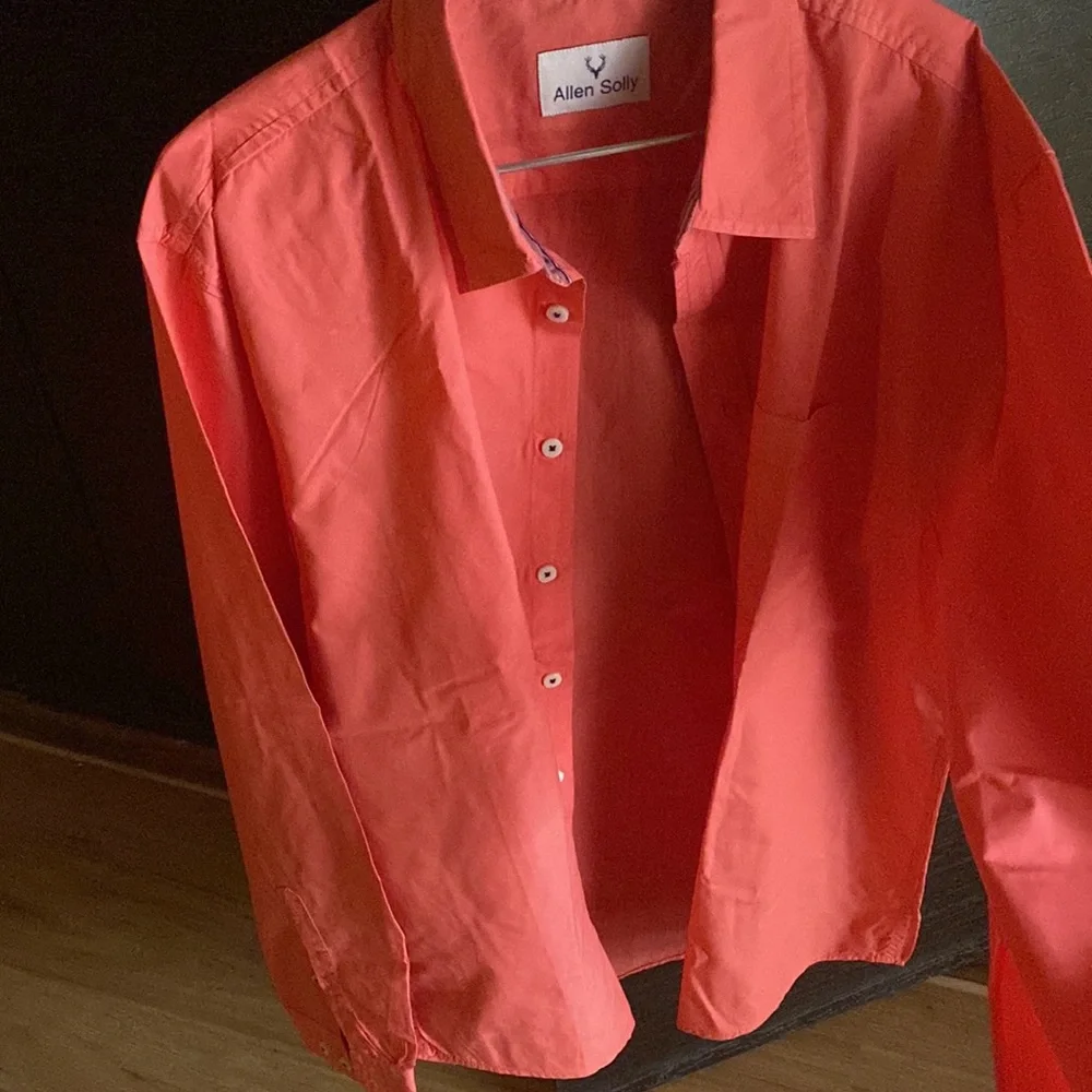 Dark peach colour full sleeves casual shirt from Allen solly - Picture 5 of 6